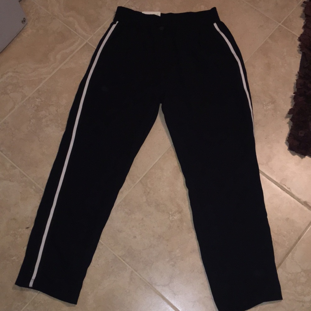Black & White Stripped Joggers